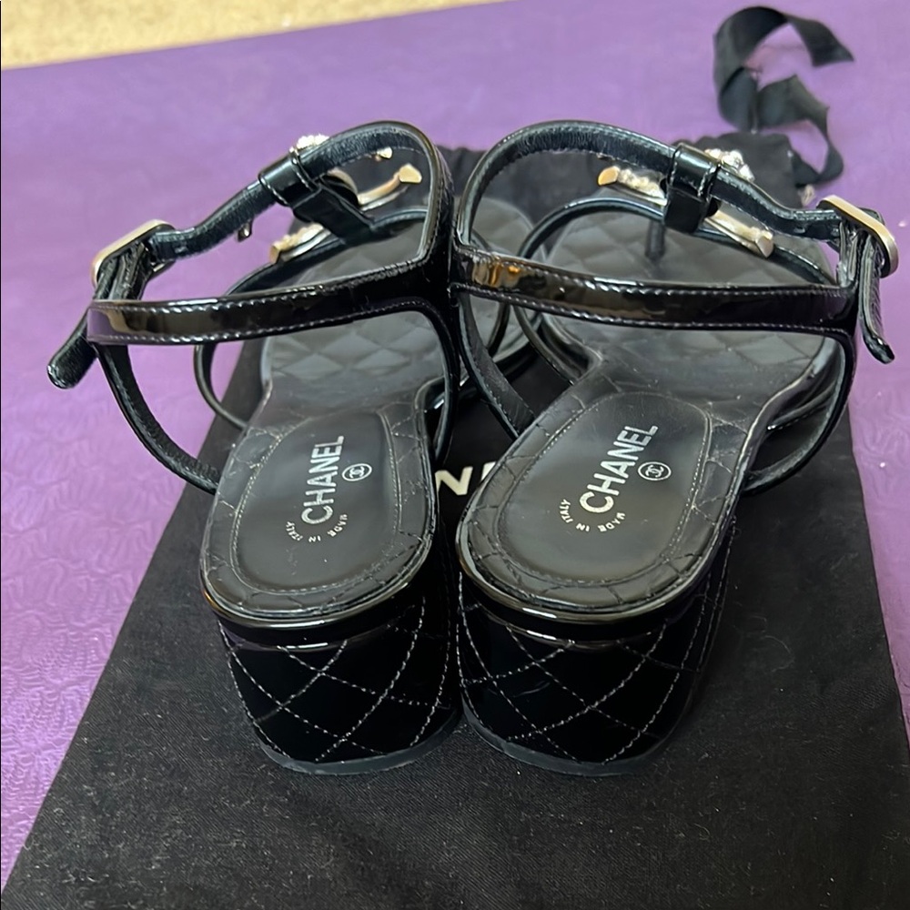 Chanel Black Sandals - Picture 5 of 8